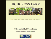 Tablet Screenshot of highcrossfarm.com